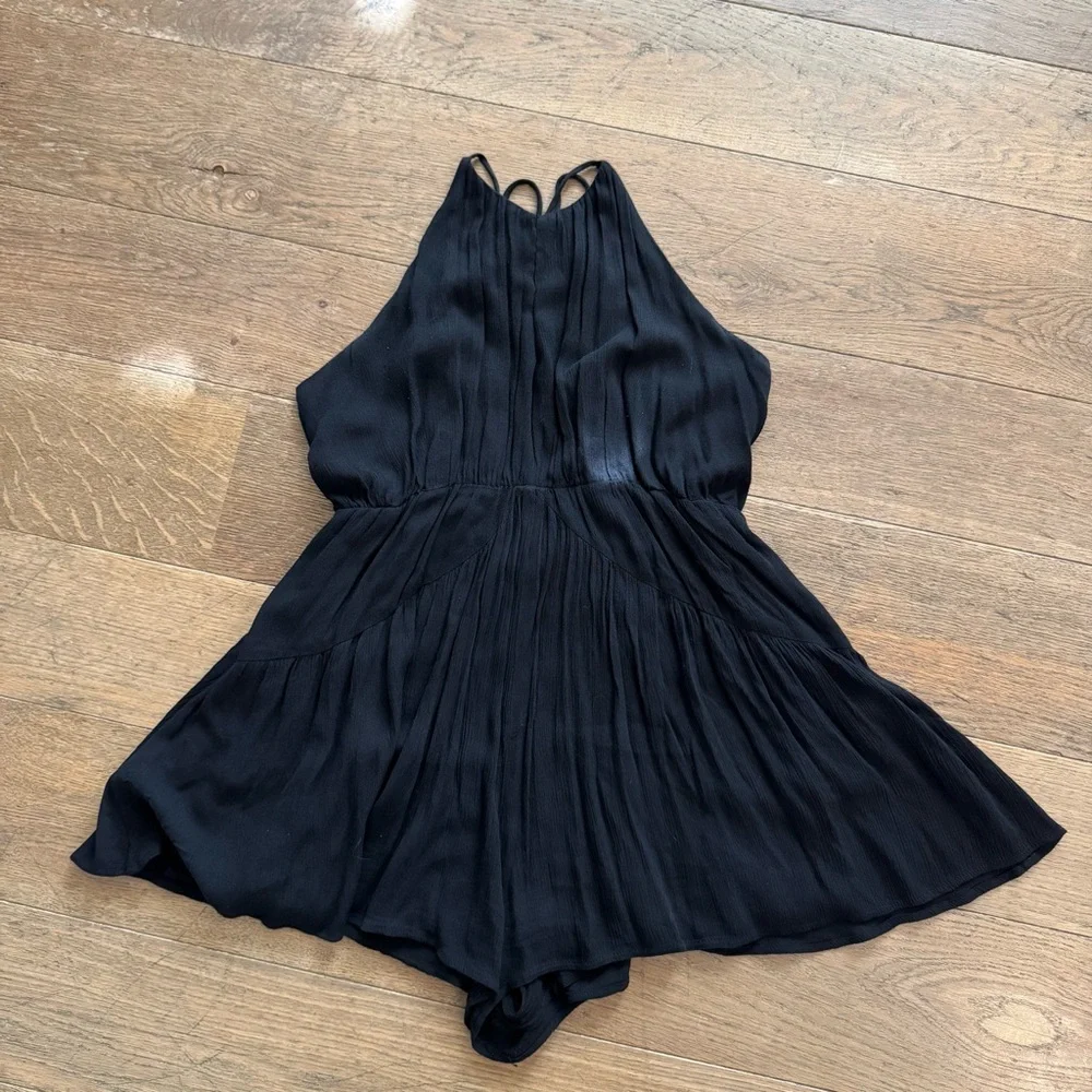 NWOT - Free People Do A Twirl Romper Open-Back  Relaxed Fit, Size Small - Picture 11 of 16